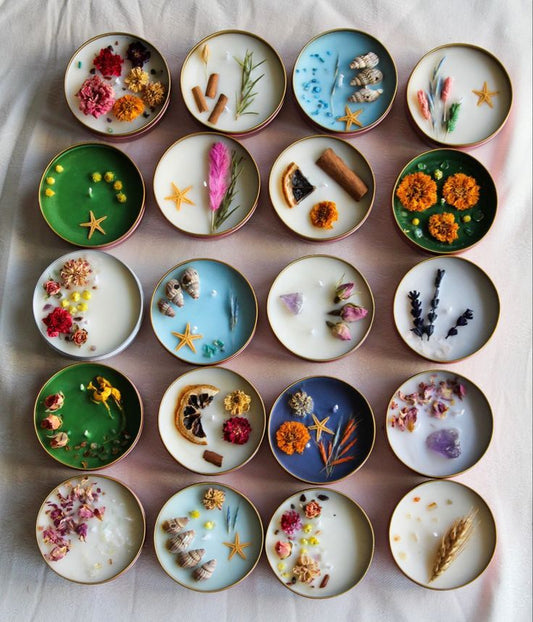 Mini Botanical Tin Candle – For Little Moments of Calm