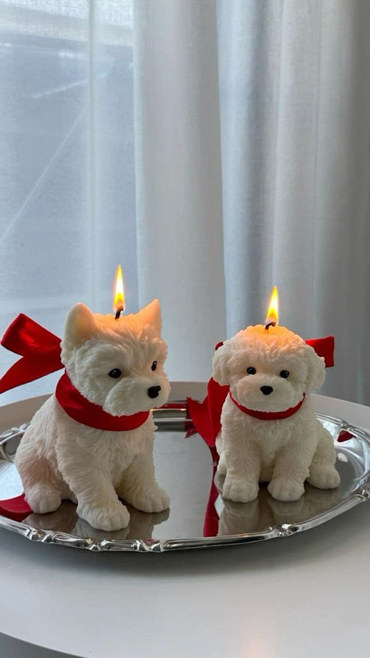 Adorable Puppy Candles – Set of 2 (Limited Edition for Dog Lovers)